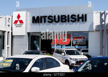 Mitsubishi concessionaria auto a Belleville, Ont., il 24 giugno 2016 Foto Stock