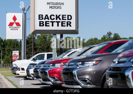 Mitsubishi concessionaria auto a Belleville, Ont., il 24 giugno 2016 Foto Stock