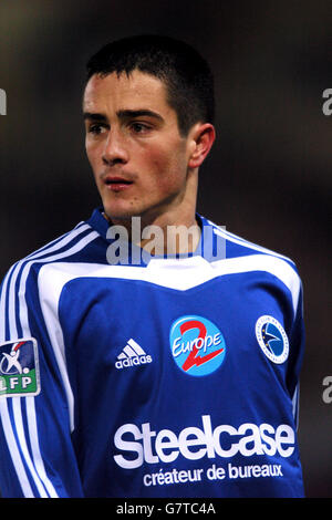 Calcio - Francia Premiere Division - Strasburgo / Caen - Stade de la Meinau. Guillaume Lacour, Strasburgo Foto Stock