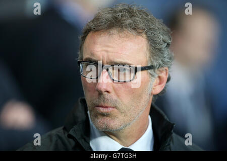 Calcio - UEFA Champions League - quarto finale - prima tappa - Parigi Saint-Germain v Barcellona - Parc Des Princes. Laurent Blanc, responsabile Paris Saint-Germain Foto Stock