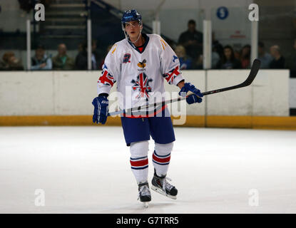 Hockey su ghiaccio - International friendly - Gran Bretagna / Polonia - Coventry SkyDome. Paul Swindlehurst, Gran Bretagna Foto Stock