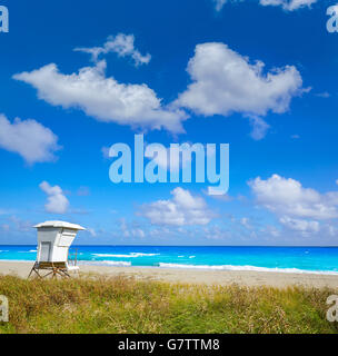 Palm Beach spiaggia Torre baywatch in Florida USA Foto Stock