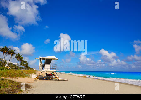 Palm Beach spiaggia Torre baywatch in Florida USA Foto Stock