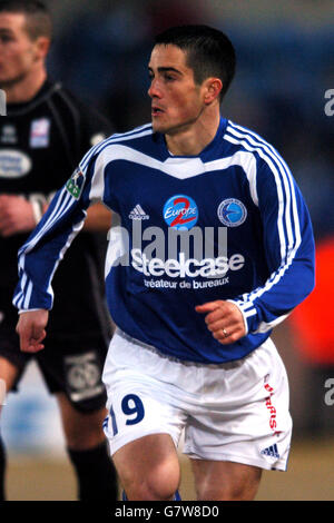 Calcio - Francia Premiere Division - Strasburgo / Caen - Stade de la Meinau. Guillaume Lacour, Strasburgo Foto Stock