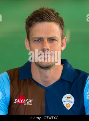 Cricket - Derbyshire CCC Media Day - 3AAA County Ground Foto Stock