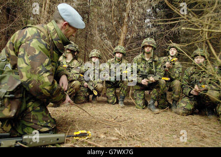 La formazione di base all'esercito reggimento di formazione - Winchester Foto Stock