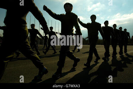 La formazione di base all'esercito reggimento di formazione - Winchester Foto Stock