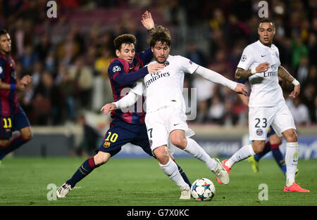 Soccer - UEFA Champions League - Quarti di Finale - Seconda tappa - Barcellona v Paris Saint-Germain - Nou Camp Foto Stock