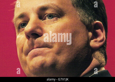 Conferenza del Partito laburista Scozzese - Caird Hall. Primo ministro scozzese Jack McConnell. Foto Stock