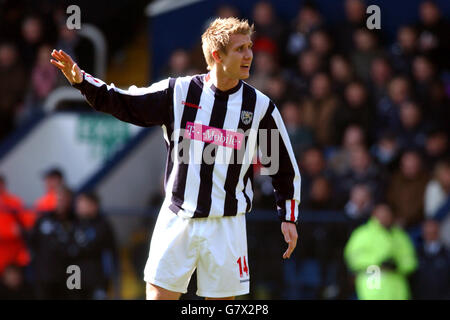 Calcio - fa Barclays Premiership - West Bromwich Albion / Birmingham City - The Hawthorns. Martin Albrechtsen, West Bromwich Albion Foto Stock