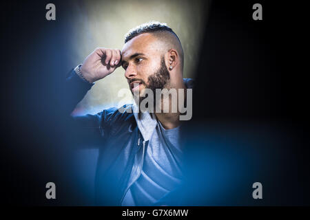 Calcio - Lega Belga Proximus - John Bostock Feature - OH Leuven. Il centrocampista inglese John Bostock del team belga di seconda divisione OH Leuven è stato raffigurato durante un'intervista Foto Stock