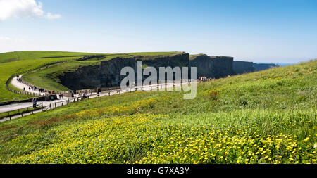 Scogliere di Moher, Co. Clare, Irlanda Foto Stock