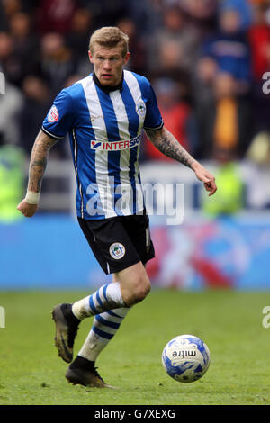 Calcio - Sky Bet Championship - Wigan Athletic v Wolverhampton Wanderers - DW Stadium. James McClean di Wigan Athletic Foto Stock