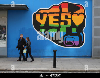 Il matrimonio gay referendum Foto Stock