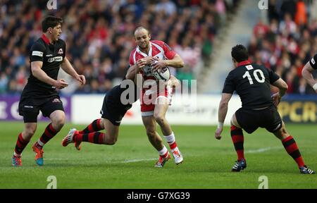 Rugby Union - Unione Rugby Challenge Cup Final - Edinburgh v Gloucester - Twickenham Stoop Foto Stock