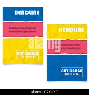 Geometrica colorati per la copertina del libro Design Layout.L'arte astratta Presentazione sfondo.foglietto,Flyer o Copertina della brochure Design Layout. Illustrazione Vettoriale