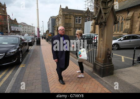 Keith Harris funerale Foto Stock