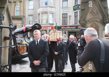 Keith Harris funerale Foto Stock