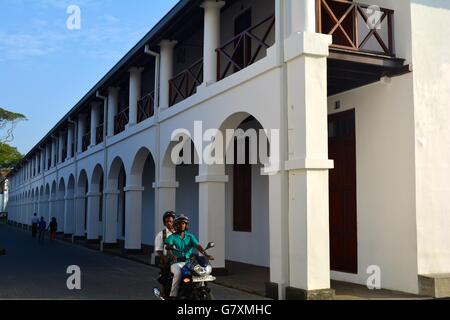 Magazzino coloniale in Galle Sri Lanka Foto Stock