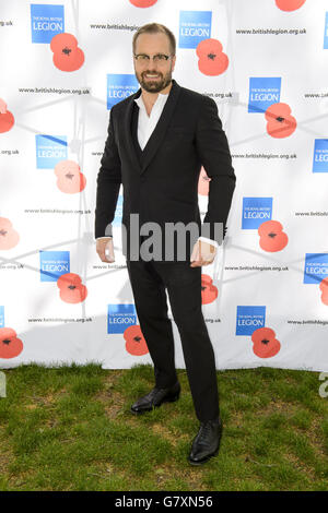 Festa del 70° anniversario del VE Day. Alfie boe ritratto backstage Foto Stock