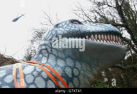 Wookey Hole Caves Tyrannosaurus Rex Foto Stock