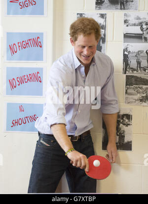 Il principe Harry visita in Nuova Zelanda - Giorno 7 Foto Stock