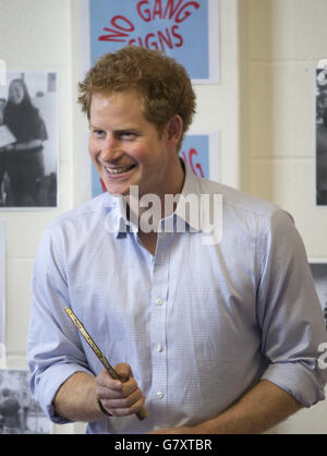 Il principe Harry visita in Nuova Zelanda - Giorno 7 Foto Stock