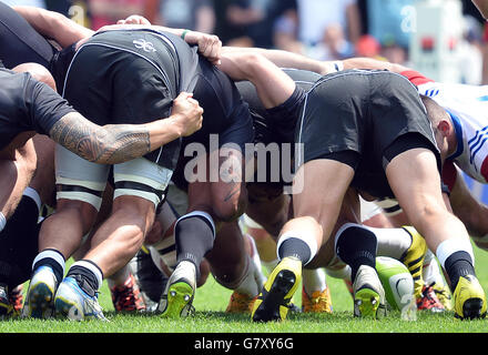 Rugby Visualizza Repubblica Ceca vs. Nuova Zelanda ambasciatori a Praga Repubblica Ceca, sabato 25 giugno, 2016. (CTK foto/Katerina Sulova) Foto Stock