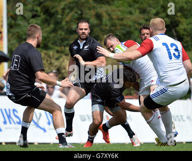 Rugby Visualizza Repubblica Ceca vs. Nuova Zelanda ambasciatori a Praga Repubblica Ceca, sabato 25 giugno, 2016. (CTK foto/Katerina Sulova) Foto Stock