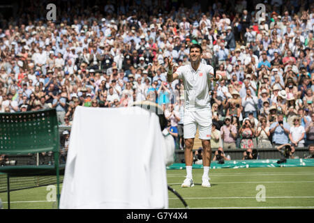Il torneo di Wimbledon Tennis Championships 2016 tenutasi a tutti, UK. Il 27 giugno, 2016. Lawn Tennis e Croquet Club di Londra, Inghilterra, Regno Unito. Credito: Duncan Grove/Alamy Live News Foto Stock