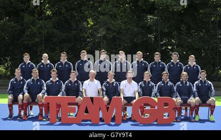 Abbazia di Bisham, Buckinghamshire, UK. Il 28 giugno, 2016. La mens hockey. TeamGB annuncia la squadra di hockey per la Rio2016 Olimpiadi. La National Hockey Center. Abbazia di Bisham. Buckinghamshire. Regno Unito. 28/06/2016. Credito: Sport In immagini/Alamy Live News Foto Stock