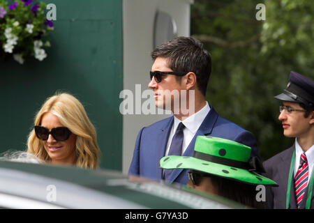 Wimbledon Londra,UK. Il 28 giugno 2016. La televisione inglese presenter Vernon Kay arriva al AELTC il giorno 2 del 2016 campionati di Wimbledon Credito: amer ghazzal/Alamy Live News Foto Stock