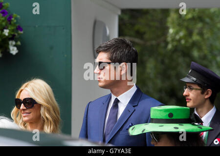 Wimbledon Londra,UK. Il 28 giugno 2016. La televisione inglese presenter Vernon Kay arriva al AELTC il giorno 2 del 2016 campionati di Wimbledon Credito: amer ghazzal/Alamy Live News Foto Stock