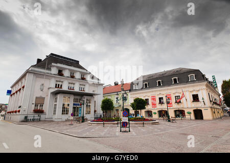 Town Hall a Rathausplatz square a Tulln, Austria Inferiore, Austria, Europa Foto Stock