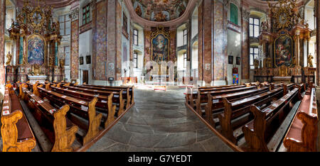 Chiesa collegiata in Poellau, Stiria, Austria, Europa Foto Stock