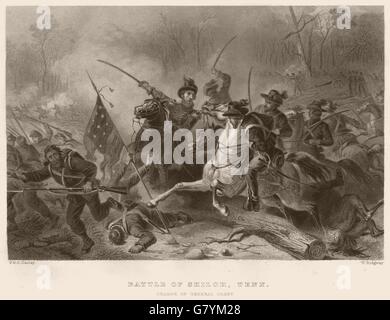 La guerra civile americana. Battaglia di Shiloh, Tennessee. Tassa di concessione generale, 1864 Foto Stock