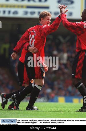 Calcio - Carling Premiership League - Leicester City v Manchester United Foto Stock