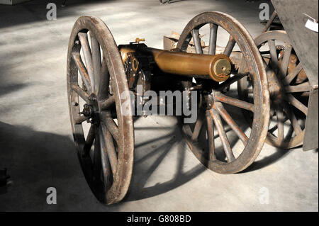 Museo Storico Nazionale dell'Artiglieria 75 mm artiglieria pistola b Savoy Foto Stock