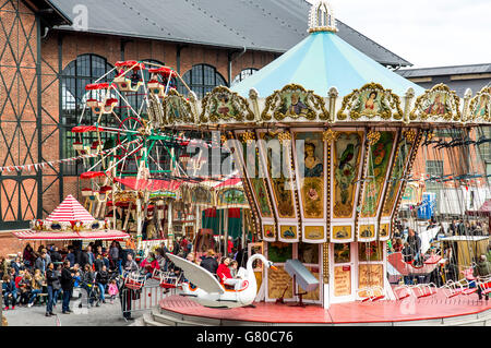 Fiera storica nella motivazione di Zeche Zollern, una vecchia industria museo sul terreno di un ex miniera di carbone a Dortmund, Foto Stock