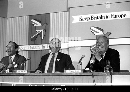 Politica - Referendum Europeo - Mantenere la Gran Bretagna in Europa Conferenza stampa - Londra Foto Stock