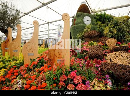 L'esposizione del parco del City Council di Birmingham che ha vinto una medaglia d'oro all'annuale spettacolo dei fiori di Chelsea al Royal Hospital di Chelsea, Londra. Foto Stock