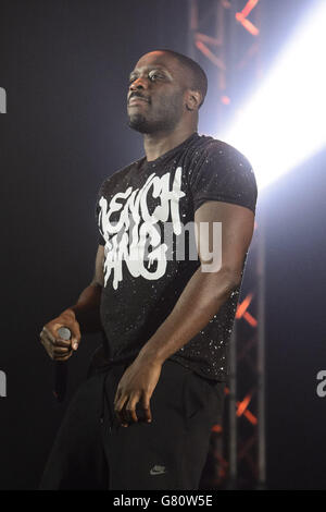 Lethal Bizzle durante il Big Weekend di radio 1, tenuto a Earlham Park, Norwich. Foto Stock