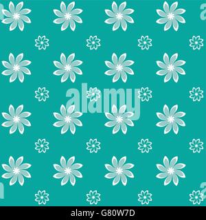 Vettore astratto di sfondo verde fiore Sealmess Pattern Illustrazione Vettoriale