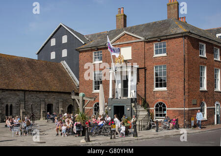 Georgian customs house Poole Quay Dorset Foto Stock