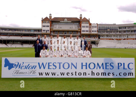 Cricket - Surrey County Cricket Club - Photocall - The Brit Oval. Gruppo del team Surrey Foto Stock