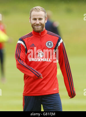 Calcio - amichevole internazionale - Scozia v Qatar - Scozia Formazione e conferenza stampa - Mar Hall Foto Stock