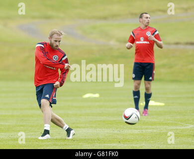 Calcio - amichevole internazionale - Scozia v Qatar - Scozia Formazione e conferenza stampa - Mar Hall Foto Stock