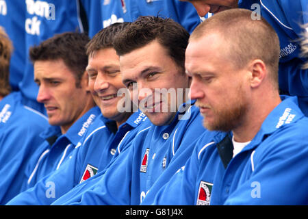 Cricket - Durham County Cricket Club - 2005 Photocall - Riverside Ground. Il veloce bowler di Durham Steve Harmison durante la fotocall di oggi Foto Stock