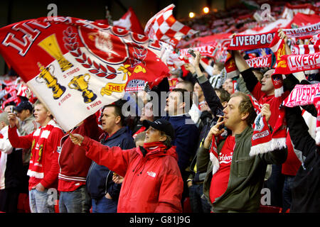 Soccer - UEFA Champions League - Quarti di Finale - Prima tappa - Liverpool v Juventus - Anfield Foto Stock