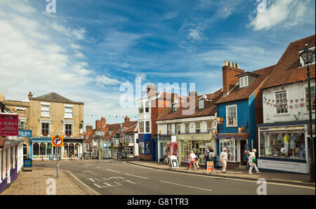 Lymington High Street. Foto Stock